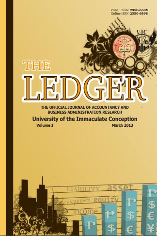 					View Vol. 1 No. 1 (2013): The Ledger
				