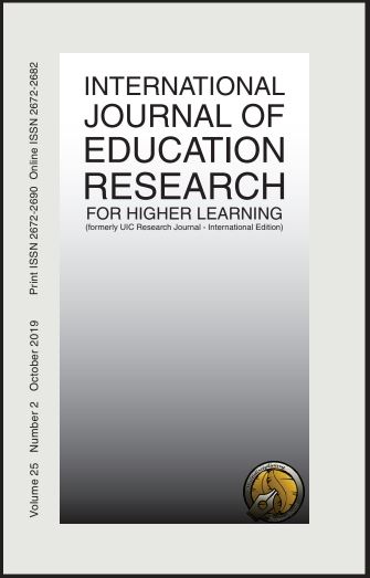 					View Vol. 25 No. 2 (2019): INTERNATIONAL JOURNAL OF EDUCATION RESEARCH
				